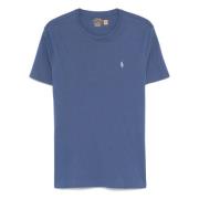 Polo Ralph Lauren Broderad Slim Fit Bomullst-shirt Blue, Herr