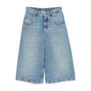 Stella McCartney Klar Blå Denim Shorts Blue, Dam