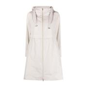 Herno Stilig Polyester Parka Jacka White, Dam