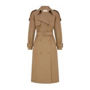 Zimmermann Khaki Crush Trench Coat Beige, Dam