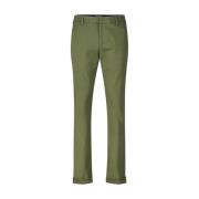 Dondup Slim Fit Viskos-Mix Byxor Green, Herr