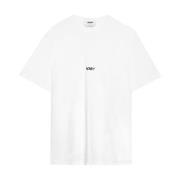 Msgm Bomull T-shirt med unik design White, Herr