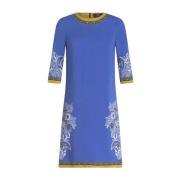 Etro Elegant X0883 Klänning för Kvinnor Blue, Dam