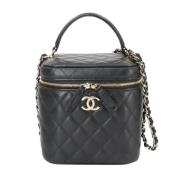 Chanel Vintage Pre-owned Laeder handvskor Black, Dam