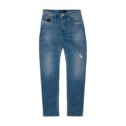 Elias Rumelis Klassiska Used-Look Jeans Blue, Herr