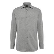 Boggi Milano Pique Polo Shirt Regular Fit Gray, Herr