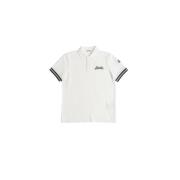 Moncler Vit Broderad Polotröja White, Herr