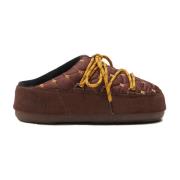 Moon Boot Quiltade Logo Mules Sandaler Brun Brown, Dam