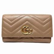 Gucci Vintage Pre-owned Laeder plnbcker Beige, Dam