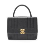 Chanel Vintage Pre-owned Laeder handvskor Black, Dam