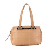 Chanel Vintage Pre-owned Laeder chanel-vskor Beige, Dam