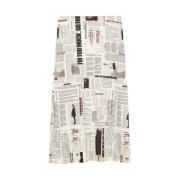 Patrizia Pepe Manifesto Print Kjol Art. 8G0453A550 Multicolor, Dam