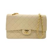 Chanel Vintage Pre-owned Laeder chanel-vskor Beige, Dam