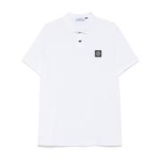 Stone Island Vita T-shirts och Polos White, Herr