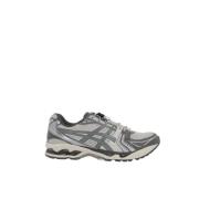 Asics Ljusgrå Mesh Low-Top Sneakers Gray, Herr