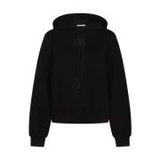 Alexander Wang Svart Bomullsweatshirt med Logotyp Black, Dam