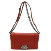 Chanel Vintage Pre-owned Laeder chanel-vskor Red, Dam