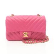 Chanel Vintage Pre-owned Laeder crossbodyvskor Pink, Dam