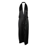 Pinko Elegant klänning i polyester Black, Dam