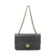 Chanel Vintage Pre-owned Laeder axelremsvskor Black, Dam