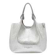 Gianni Chiarini Silver Läderhandväska Gray, Dam