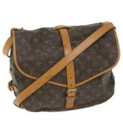 Louis Vuitton Vintage Pre-owned Canvas louis-vuitton-vskor Brown, Dam