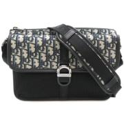 Dior Vintage Pre-owned Canvas crossbodyvskor Black, Dam