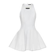 Balmain Veckad klänning White, Dam