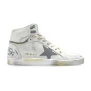 Golden Goose Sky Star Sneakers med Vadderad Plös White, Herr