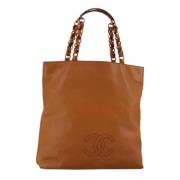 Chanel Vintage Pre-owned Laeder totevskor Brown, Dam