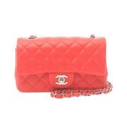 Chanel Vintage Pre-owned Laeder chanel-vskor Red, Dam