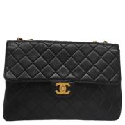 Chanel Vintage Pre-owned Laeder axelremsvskor Black, Dam