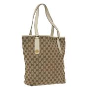 Gucci Vintage Pre-owned Canvas handvskor Beige, Dam