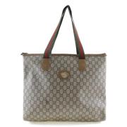 Gucci Vintage Pre-owned Canvas totevskor Beige, Dam