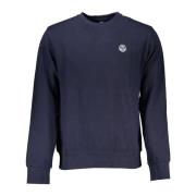 North Sails Blå Långärmad Sweatshirt med Logotyp Blue, Herr