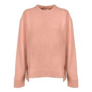 Bally Bomull Crewneck Sweatshirt Made in Italy Pink, Dam