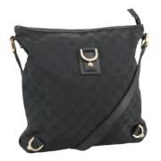 Gucci Vintage Pre-owned Canvas gucci-vskor Black, Dam