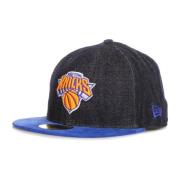 New Era NBA New York Knicks Denim Keps Black, Unisex