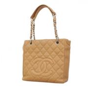 Chanel Vintage Pre-owned Laeder handvskor Beige, Dam