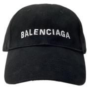 Balenciaga Vintage Pre-owned Bomull hattar-och-kepsar Black, Herr