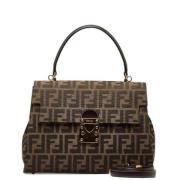 Fendi Vintage Pre-owned Canvas fendi-vskor Brown, Dam