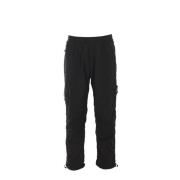 Stone Island Svarta joggingbyxor med elastisk midja Black, Herr