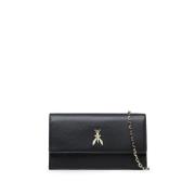 Patrizia Pepe Modern Läder Crossbody-väska Black, Dam