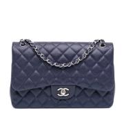 Chanel Vintage Pre-owned Laeder chanel-vskor Blue, Dam