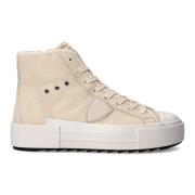 Philippe Model Sneakers Paris Haute Tennis Beige, Dam