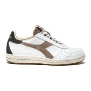 Diadora Elite Torino Italien Sport Vita Sneakers White, Dam