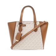 Michael Kors Monogrammönster Beige/Brun Axelväska Beige, Dam