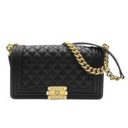 Chanel Vintage Pre-owned Laeder crossbodyvskor Black, Dam