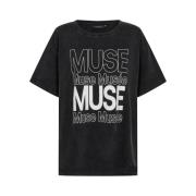 Copenhagen Muse Logo Tee - Svart Black, Dam