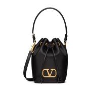 Valentino Garavani Svart VLogo Signature Dragsko Väska Black, Dam